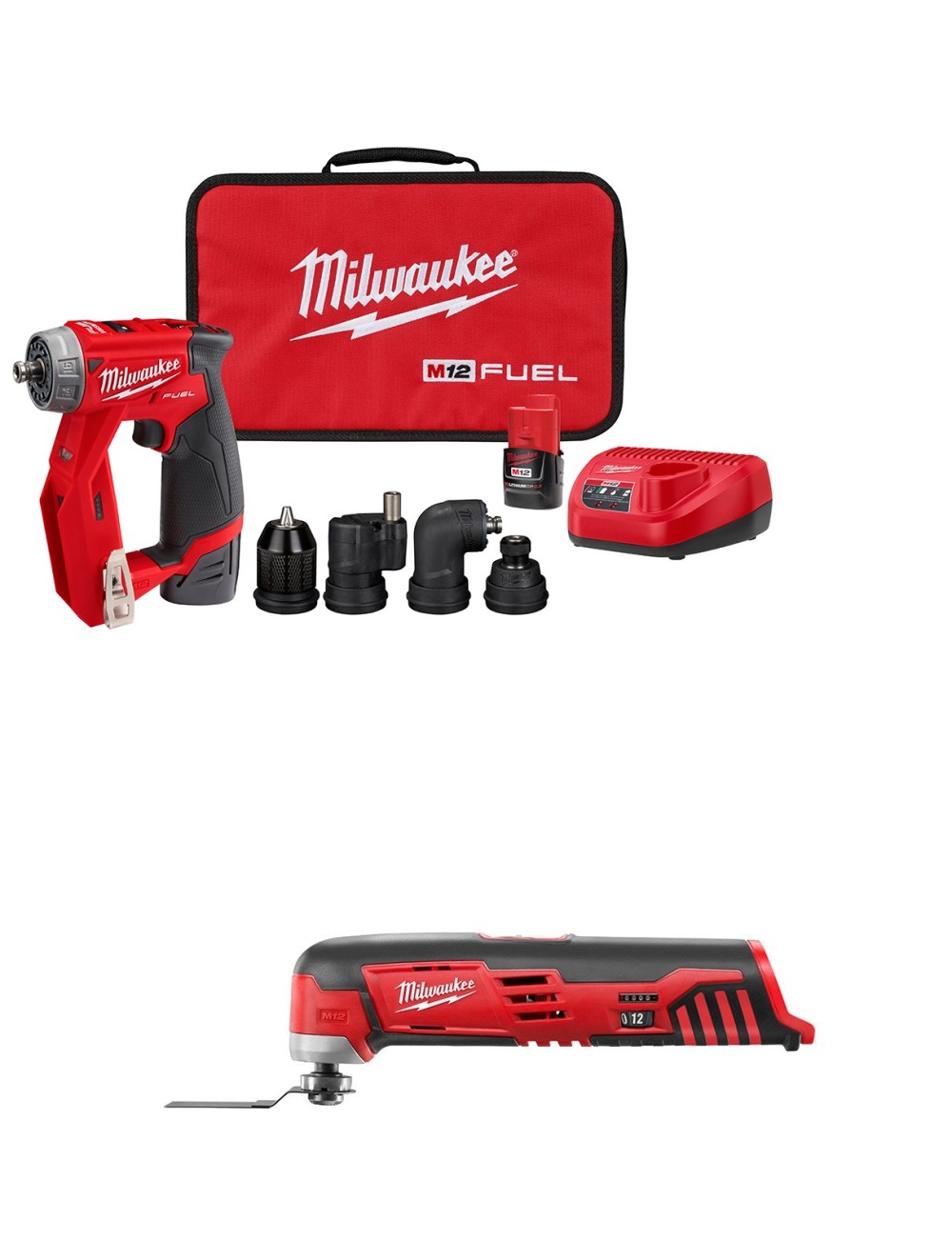 Milwaukee M12 FUEL Installation Drill/Driver Kit & Multi-Tool Bundle