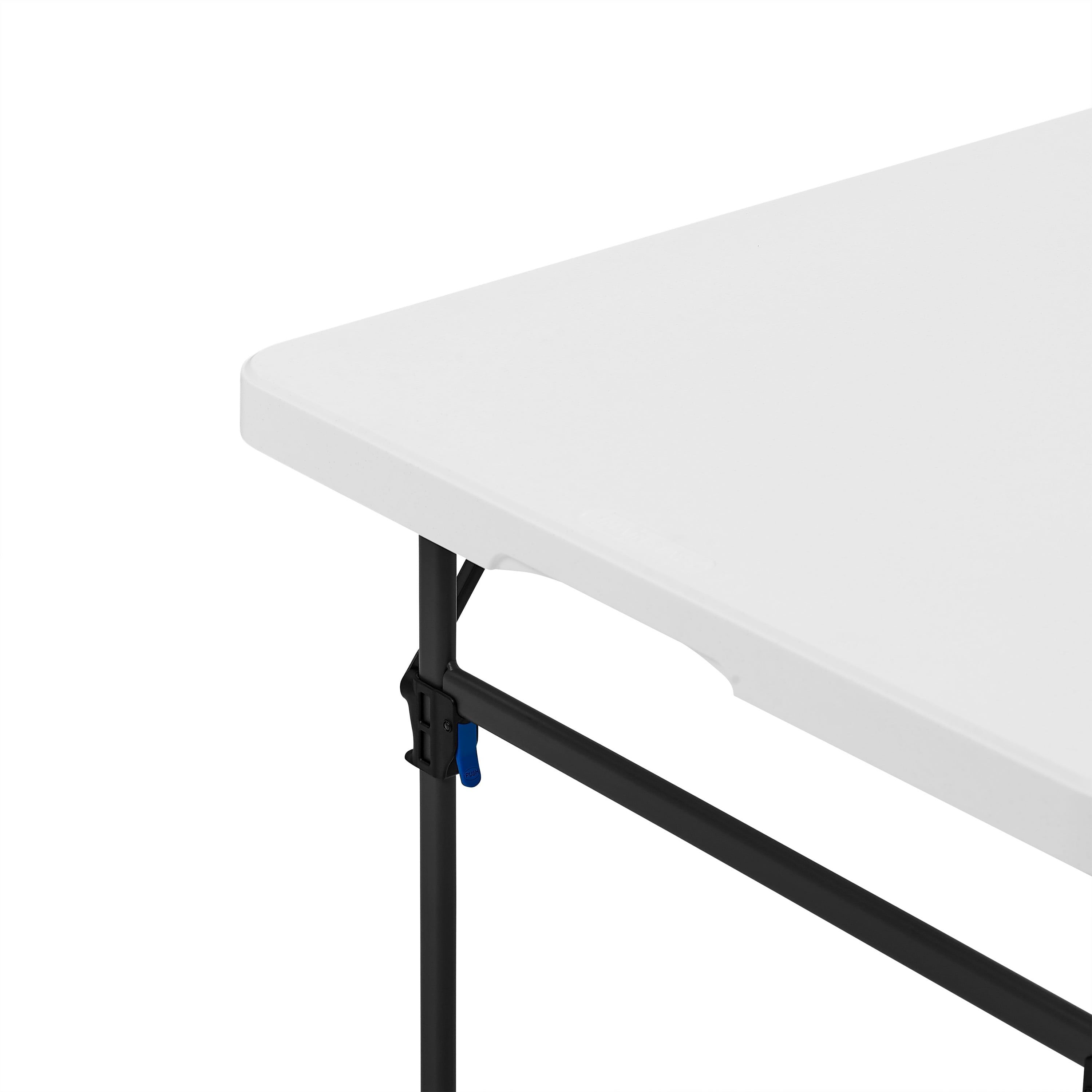 Mainstays 8 Foot Folding Resin Table, White Granite