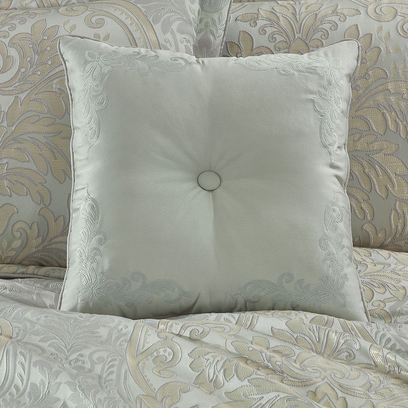 Five Queens Court Berlin Spa 18 Square Embellished Decorative Throw Pillow