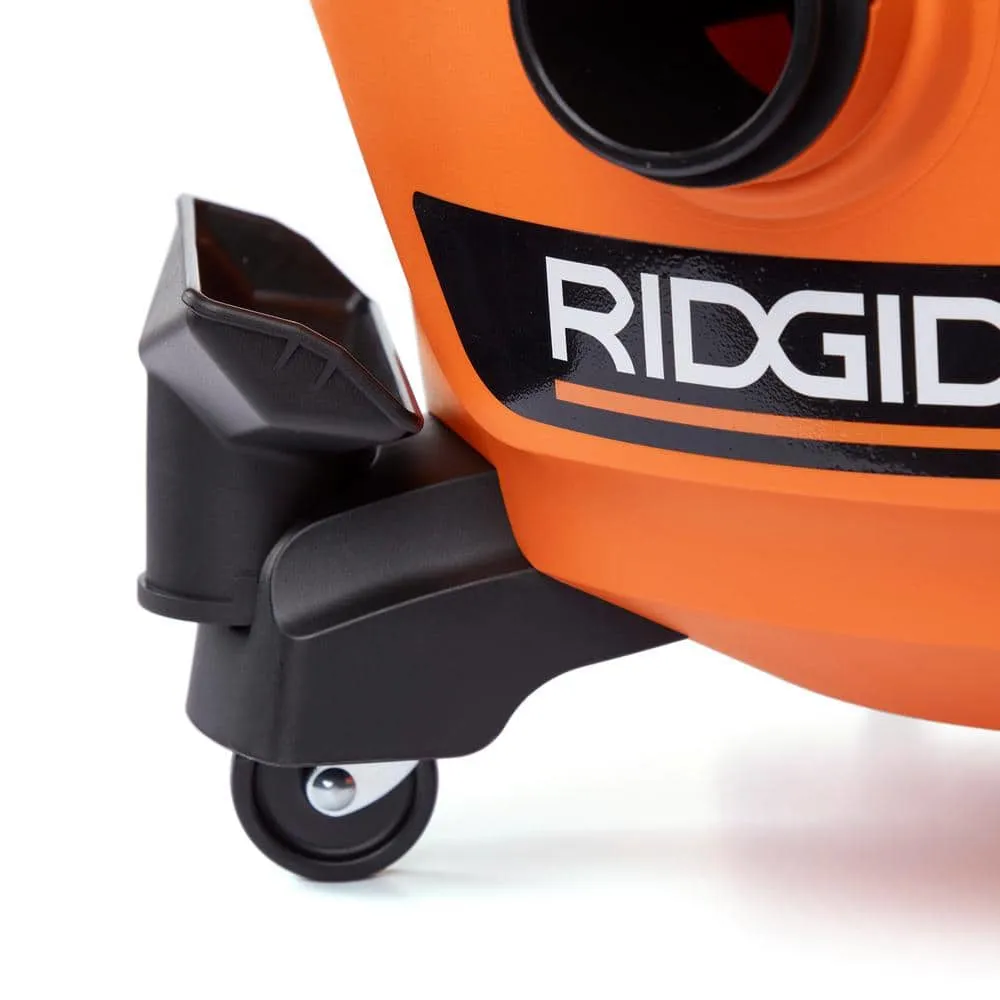 RIDGID 6 Gallon 3.5 Peak HP NXT Wet/Dry Shop Vacuum with Filter, Locking Hose and Accessories HD06001