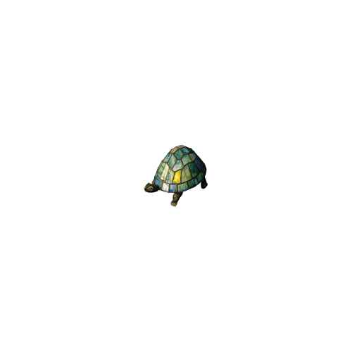 Turtle Glass Accent Lamp (Blue and Green)