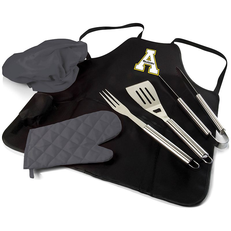 Picnic Time Appalachian State Mountaineers BBQ Apron Pro Grill Set