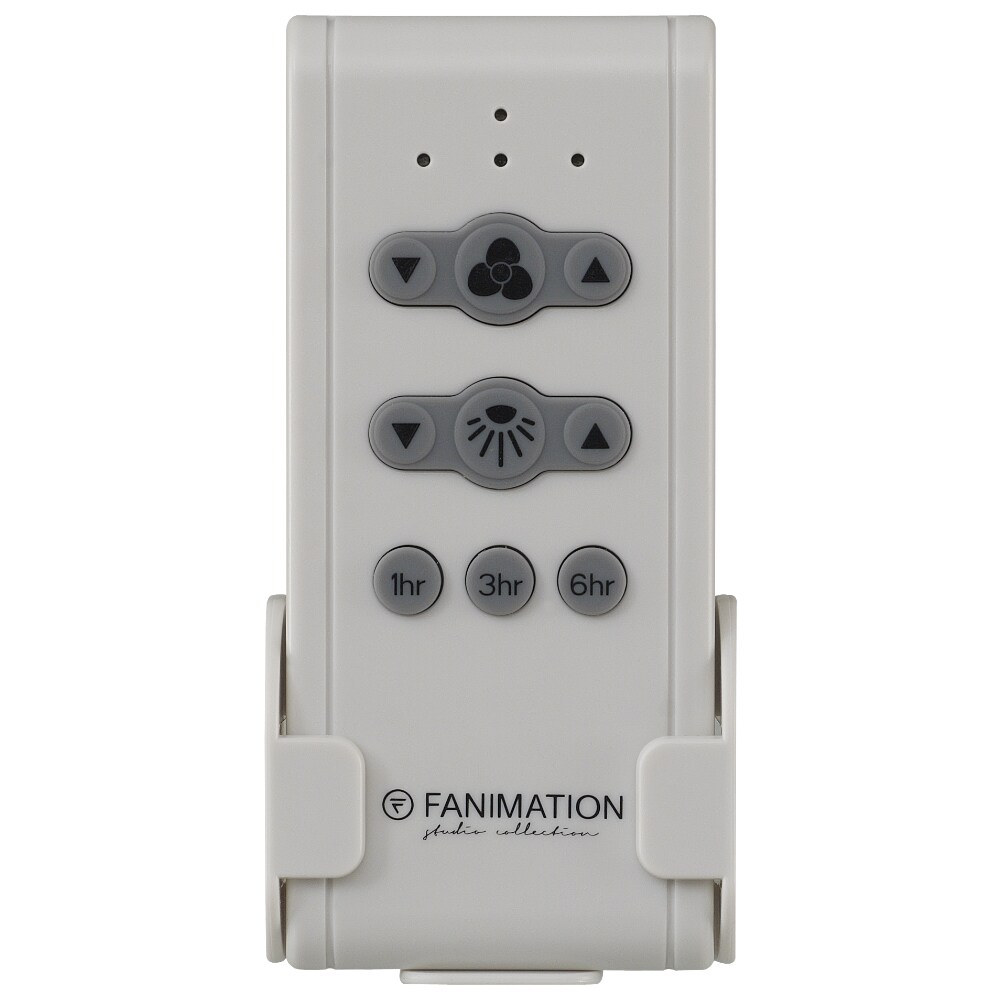 Fanimation Studio Collection Pylon 48-in Matte White LED Indoor Smart Ceiling Fan with Light Remote (3-Blade)