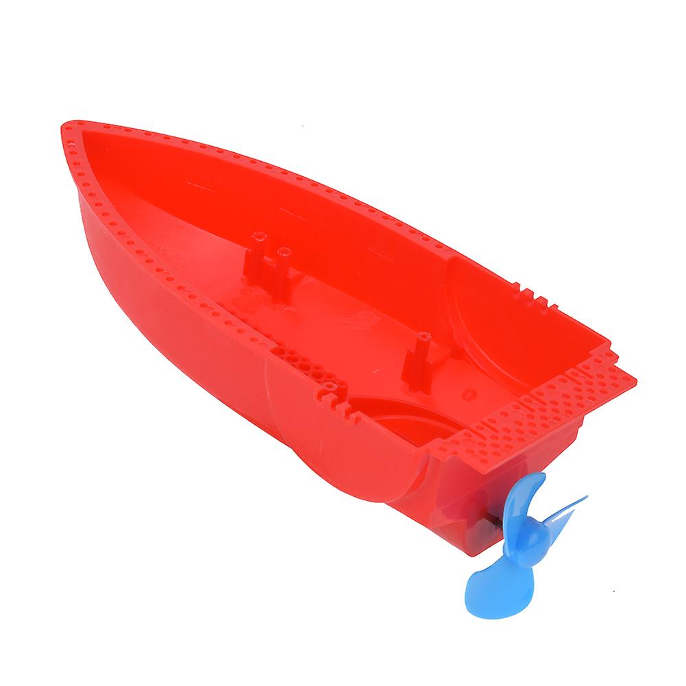 Diy Assemble Aerodynamic Boat Model Wind Power Speedboat Children Electronic Toy