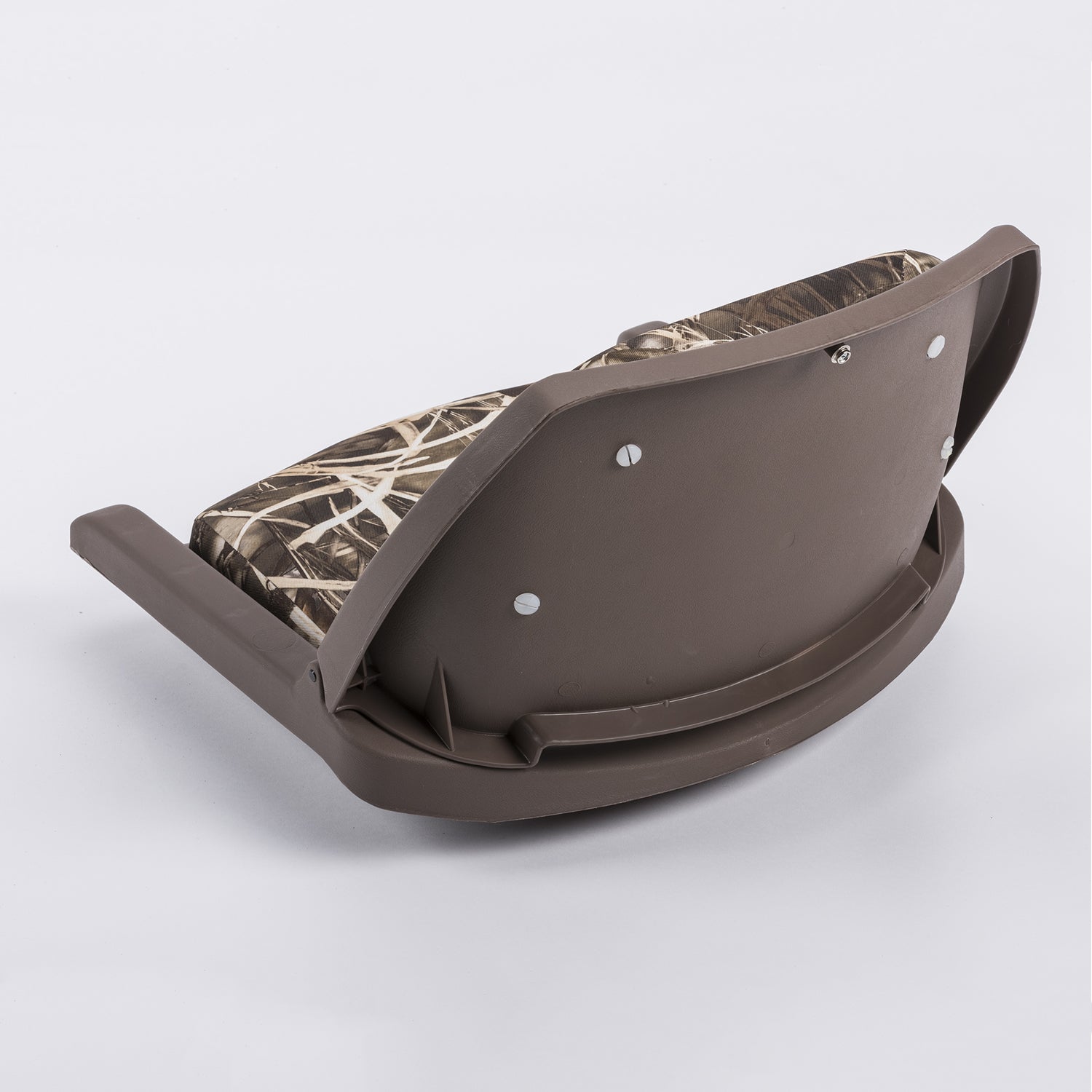 Wise 8WD139CLS-B-732 Cushioned Fold-Down， Molded Fishing Seat， Realtree Max 4 Camo