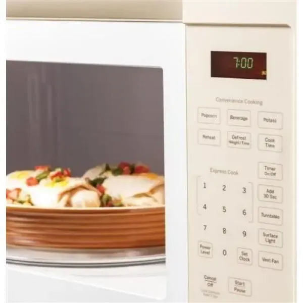 GE 1.6 cu. ft. Over-the-Range Microwave Oven - Biscuit