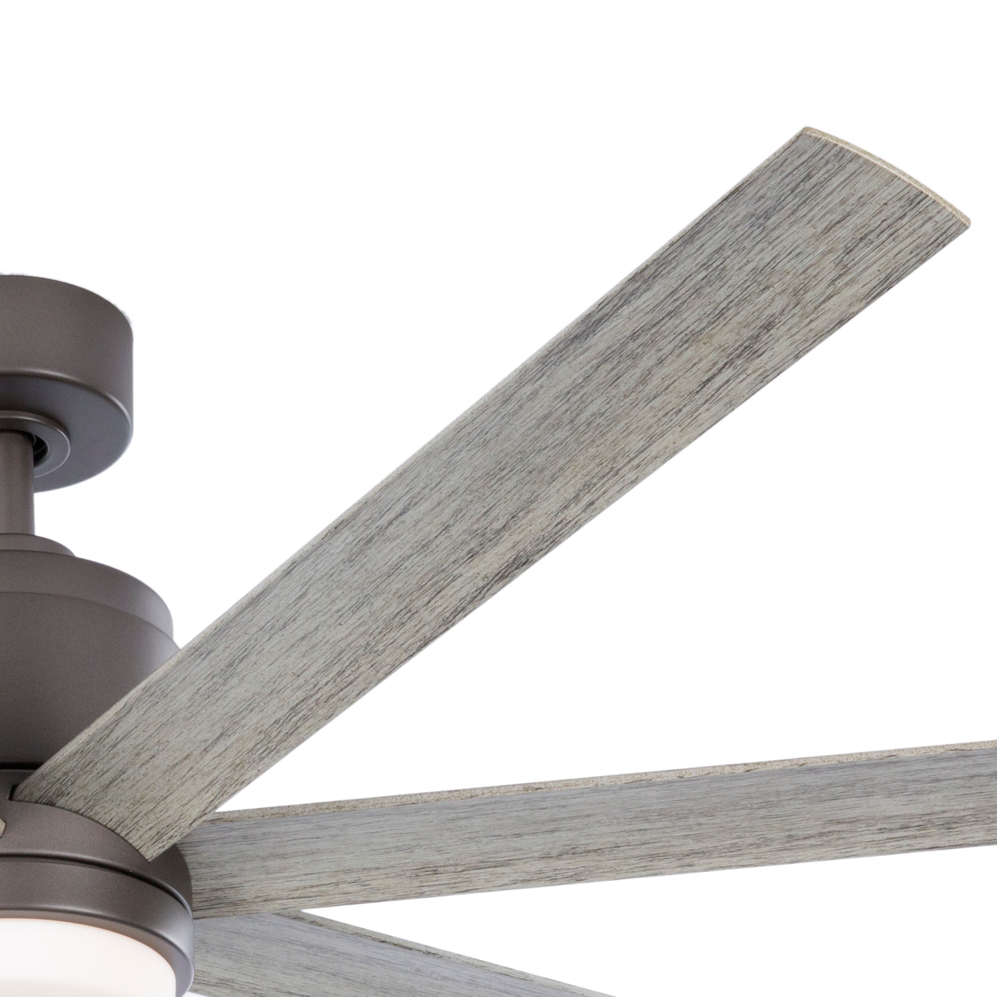 Fanimation Studio Collection Blitz 56-in Matte Greige LED Indoor/Outdoor Ceiling Fan with Light Remote (7-Blade)