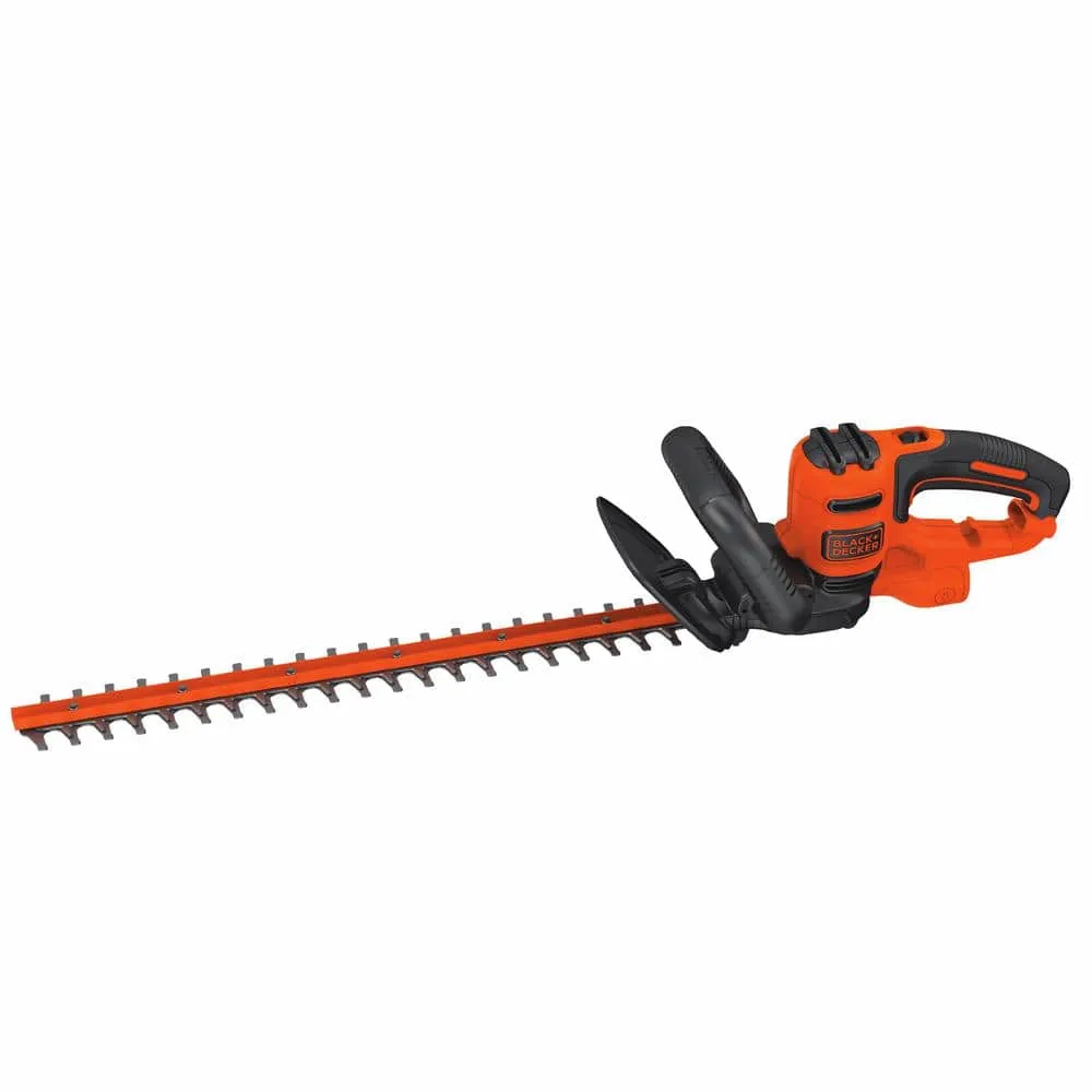 BLACK+DECKER 22 in. 4.0 Amp Corded Dual Action Electric Hedge Trimmer BEHT350