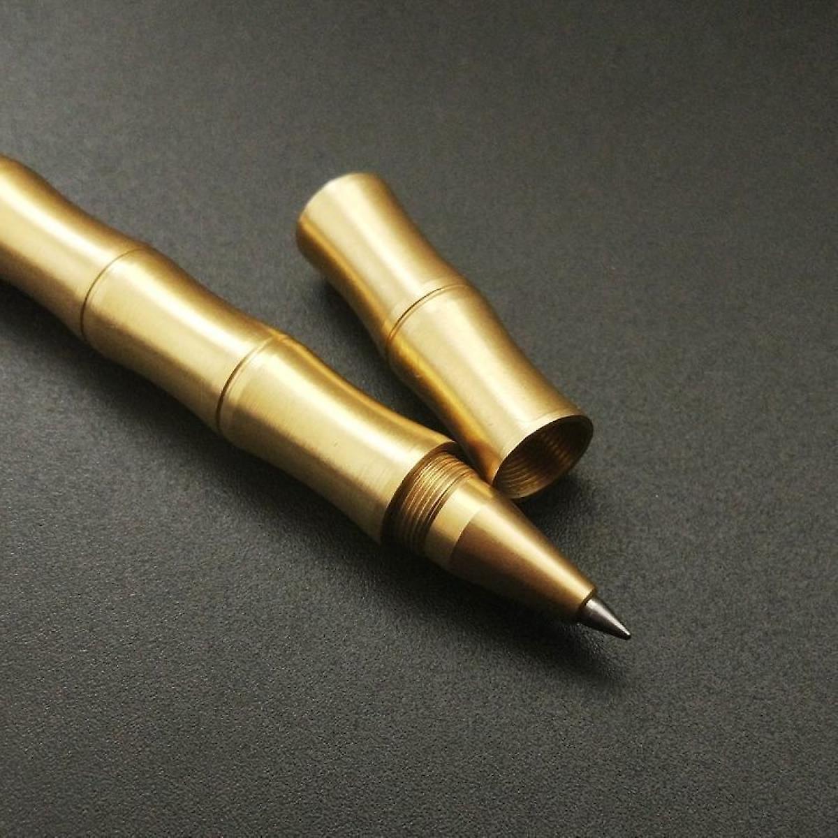 Signature Pen Brass Ballpoint Pen School Supplies Portable And Useful