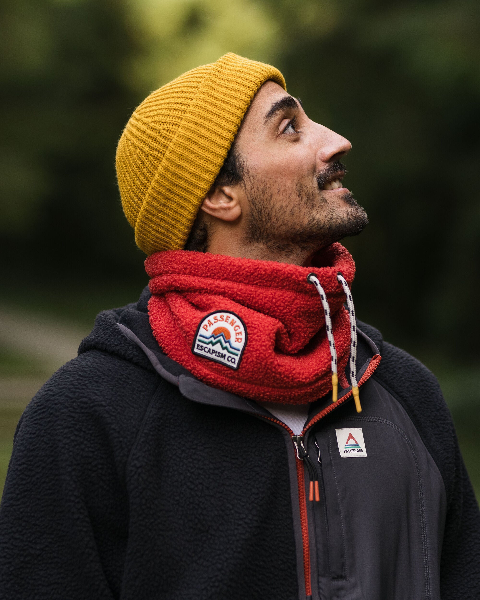 Mulled Recycled Sherpa Fleece Snood - Cardinal