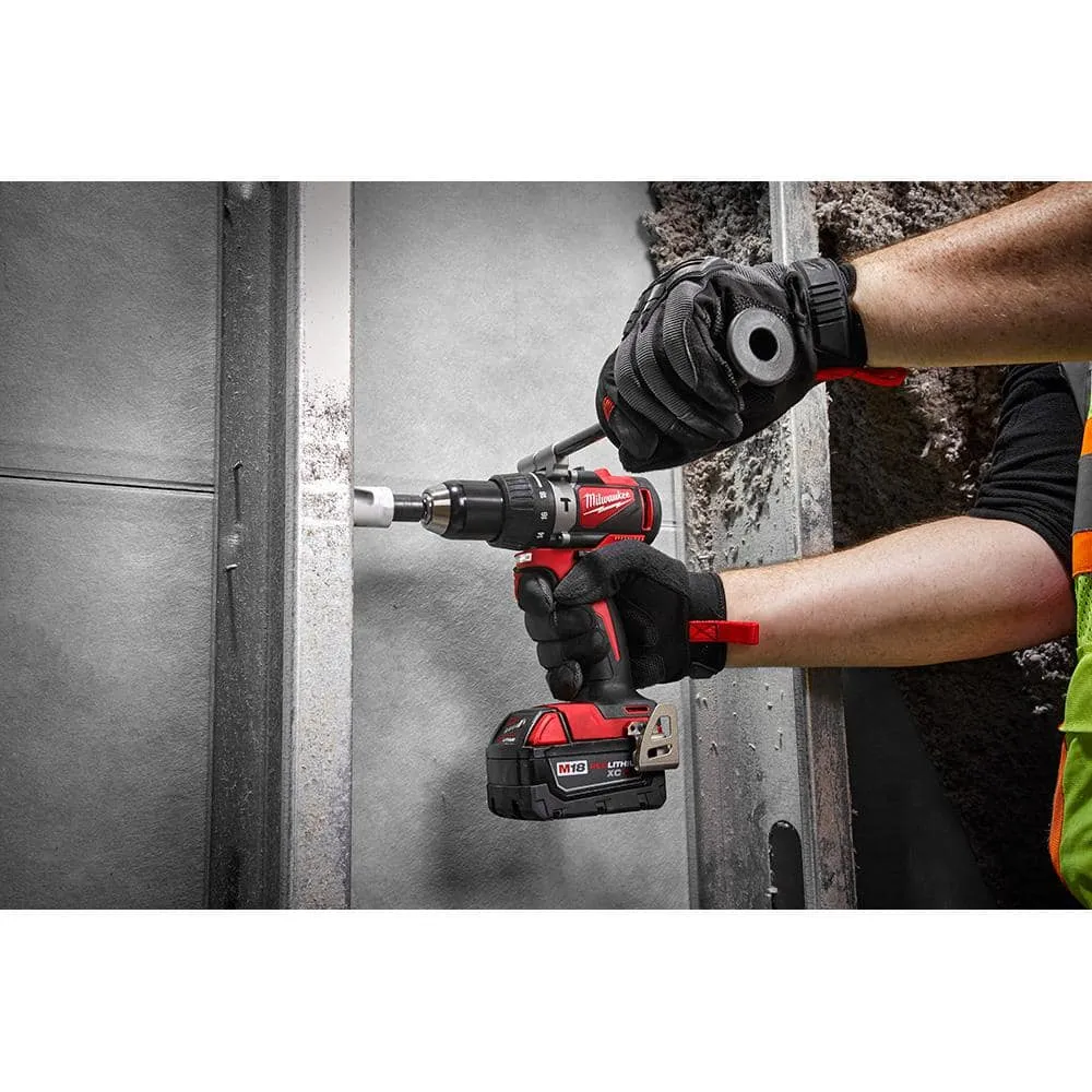 Milwaukee M18 18V Lithium-Ion Brushless Cordless Hammer Drill and Circular Saw Combo Kit (2-Tool) with Two 4.0 Ah Batteries 2992-22