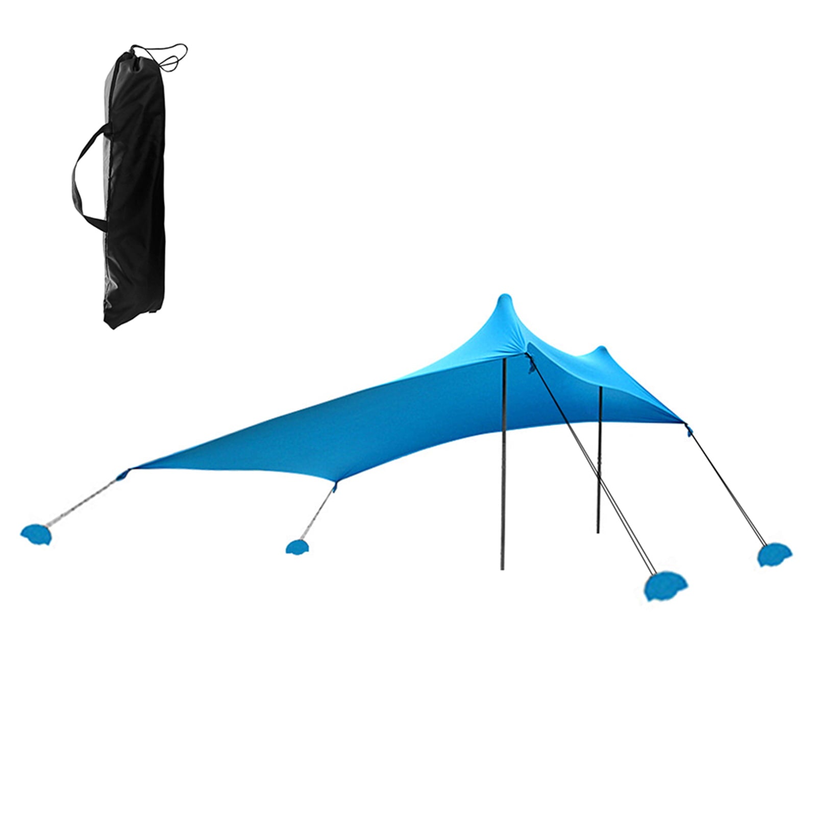 MIXFEER Beach Tent Sun Shelter with Sandbags for Camping Fishing Hiking Backyard Beach Park