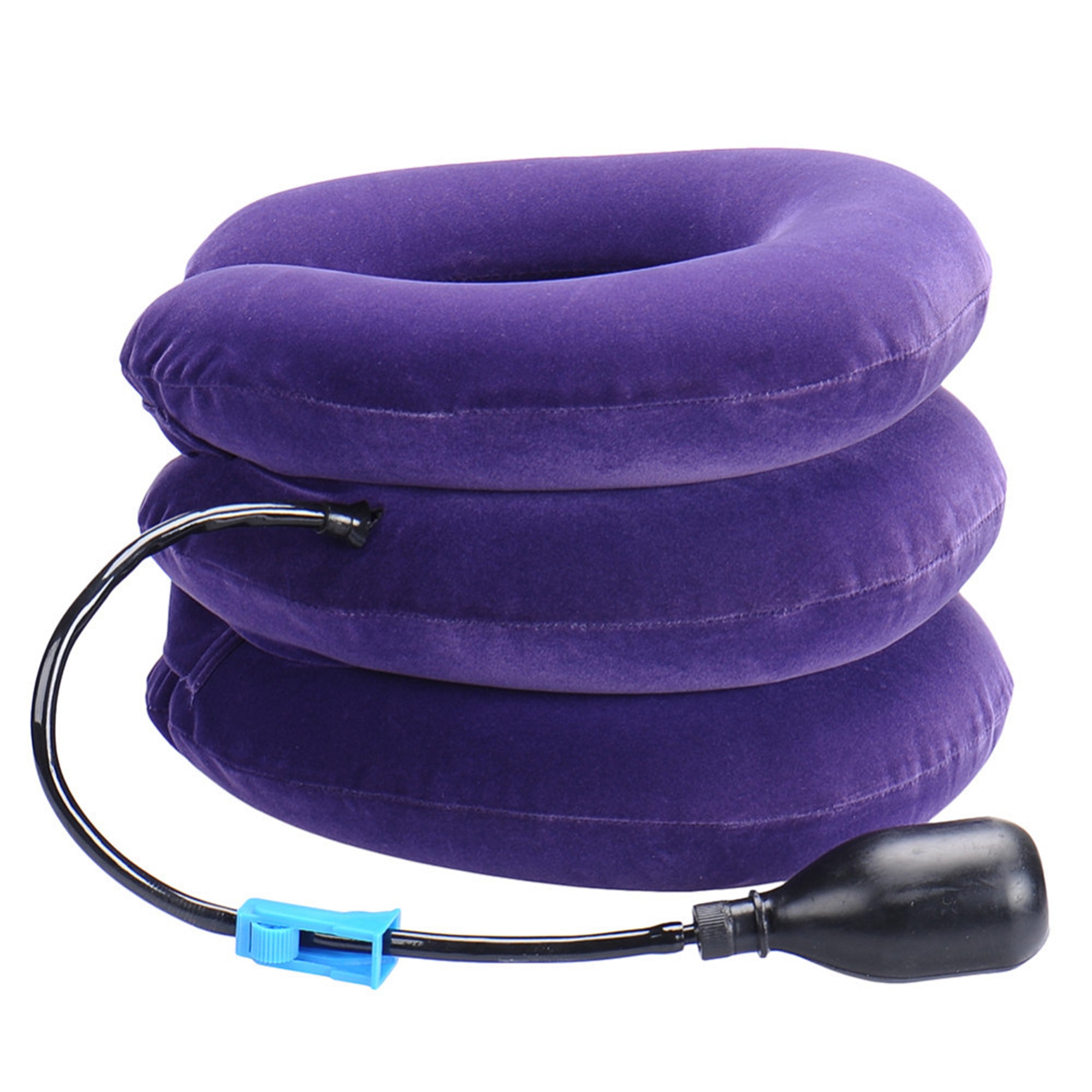 GuliriFei Air Neck Inflatable Pillow Cervical Shoulder Traction Support Brace Trip Device