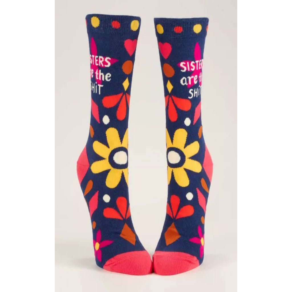   Women's Crew Socks -SISTERS ARE THE SHIT