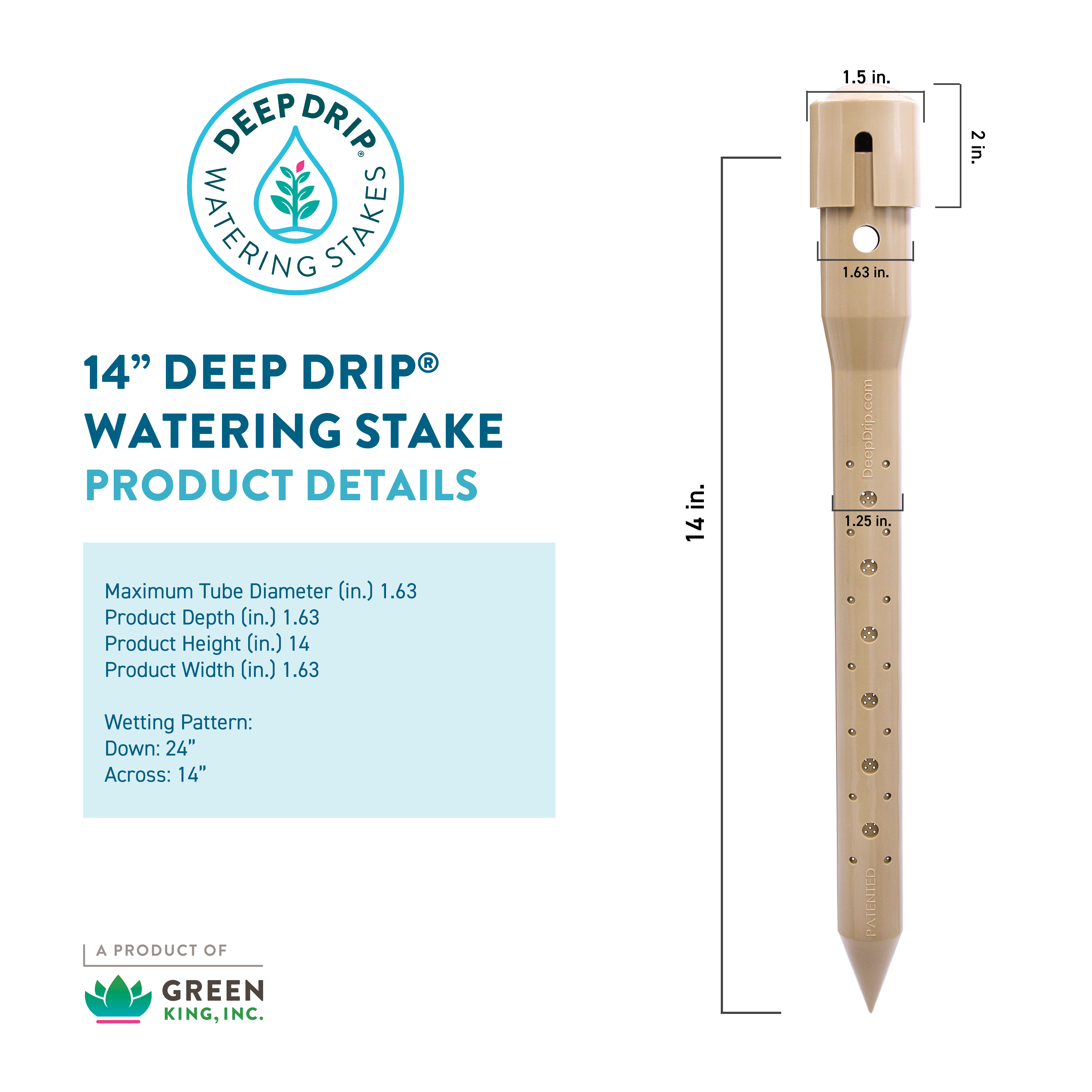 DEEP DRIP 14" Watering Stakes Value 6 Pack
