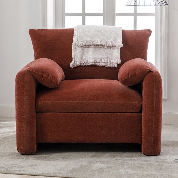 Chenille Oversized Accent Chair Armchair Single Sofa Lounge Chair