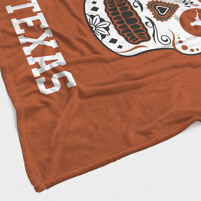 Texas Longhorns 60'' x 70'' Sugar Skull Fleece Blanket