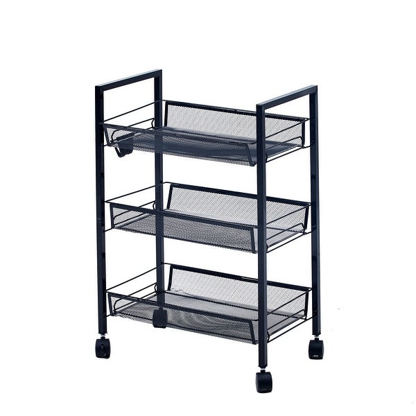 Porthos Home Cason 3-tier Organization And Storage Utility Cart - - 32454030