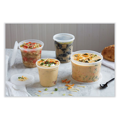 Pactiv Newspring DELItainer Microwavable Container | 32 oz， 5.5 x 5.5 x 4.9， Clear， Plastic， 200