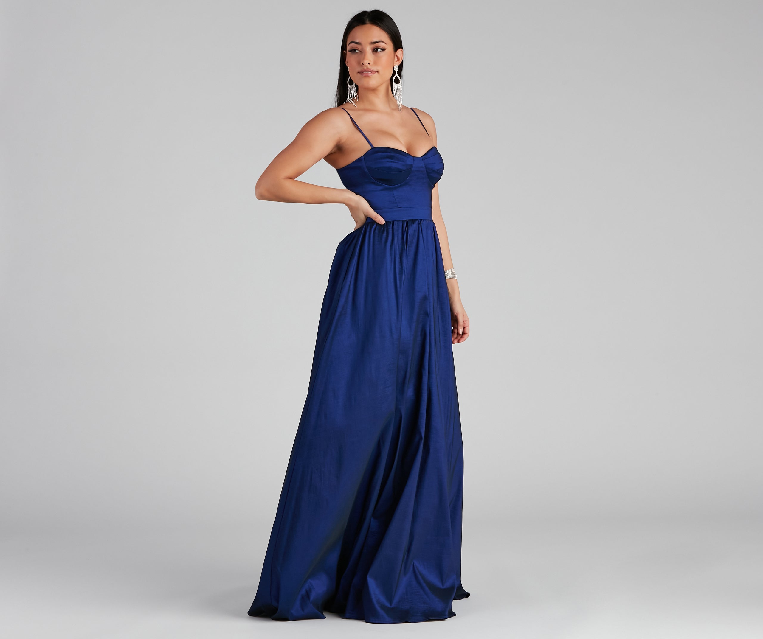 Helen Formal Bustier A-Line Long Dress