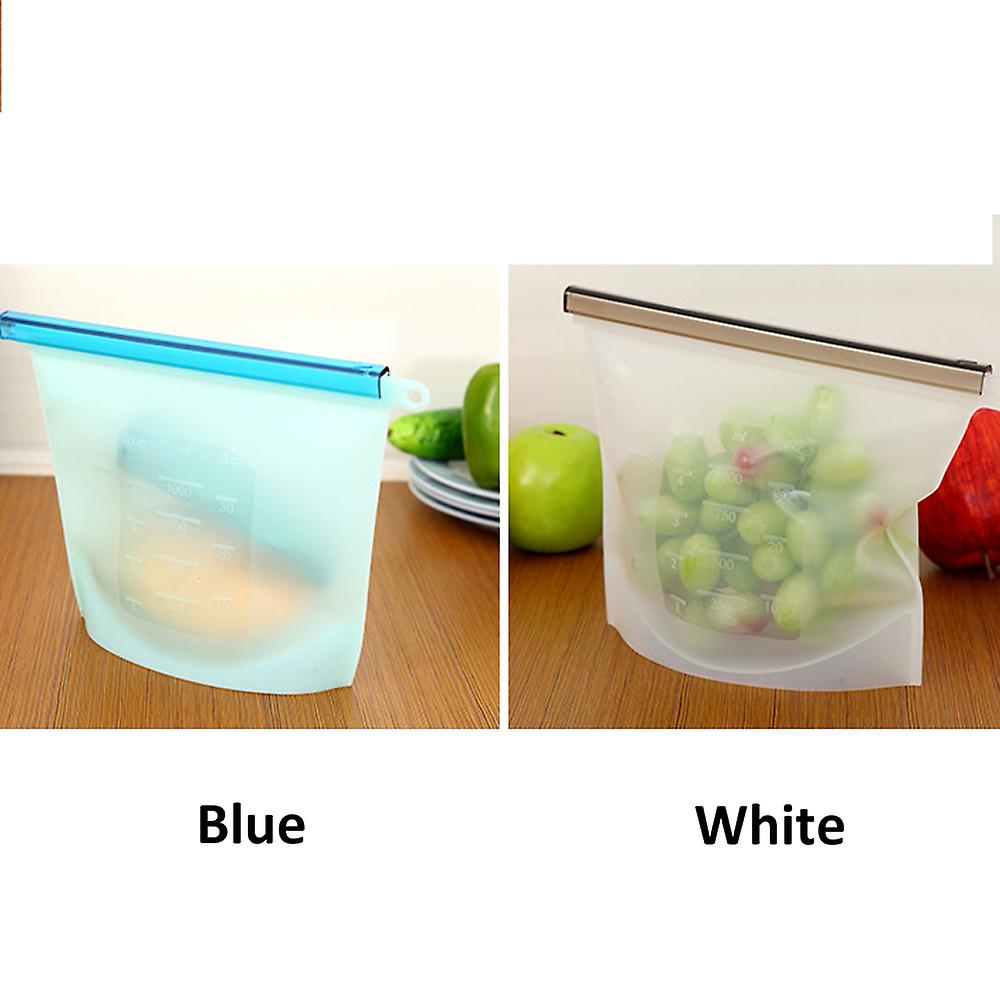 Heat-resistant Silicone Food Preservation Bags Portable Sealed Storage Bag Cooking Tools Green