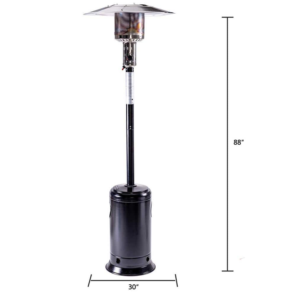 47,000 BTU Outdoor Patio Propane Heater with Portable Wheels H-HYMY-CAPH-7-S