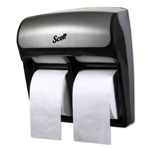 Scott Pro High Capacity Coreless SRB Tissue Dispenser， 11.25 x 6.31 x 12.75， Faux Stainless (44519)