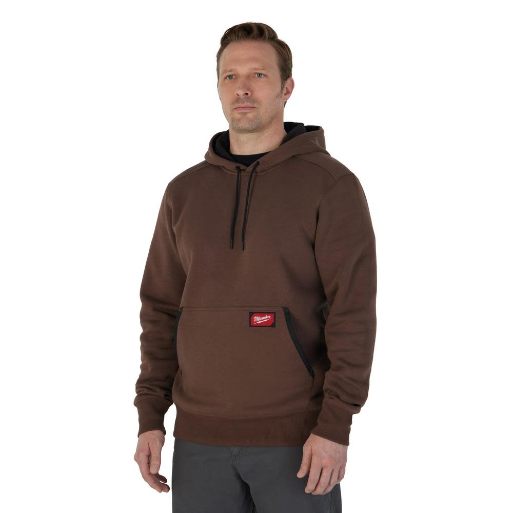 Milwaukee Midweight Pullover Hoodie Brown 2X