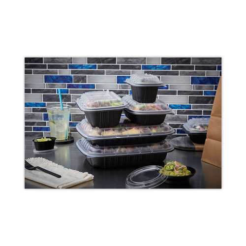 Pactiv EarthChoice Entree2Go Takeout Container Vented Lid | 11.75 x 8.75 x 0.98， Clear， 200