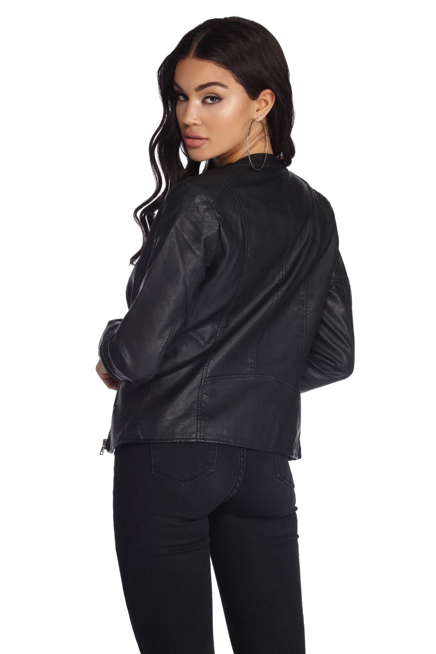 Bad Decisions Faux Leather Jacket