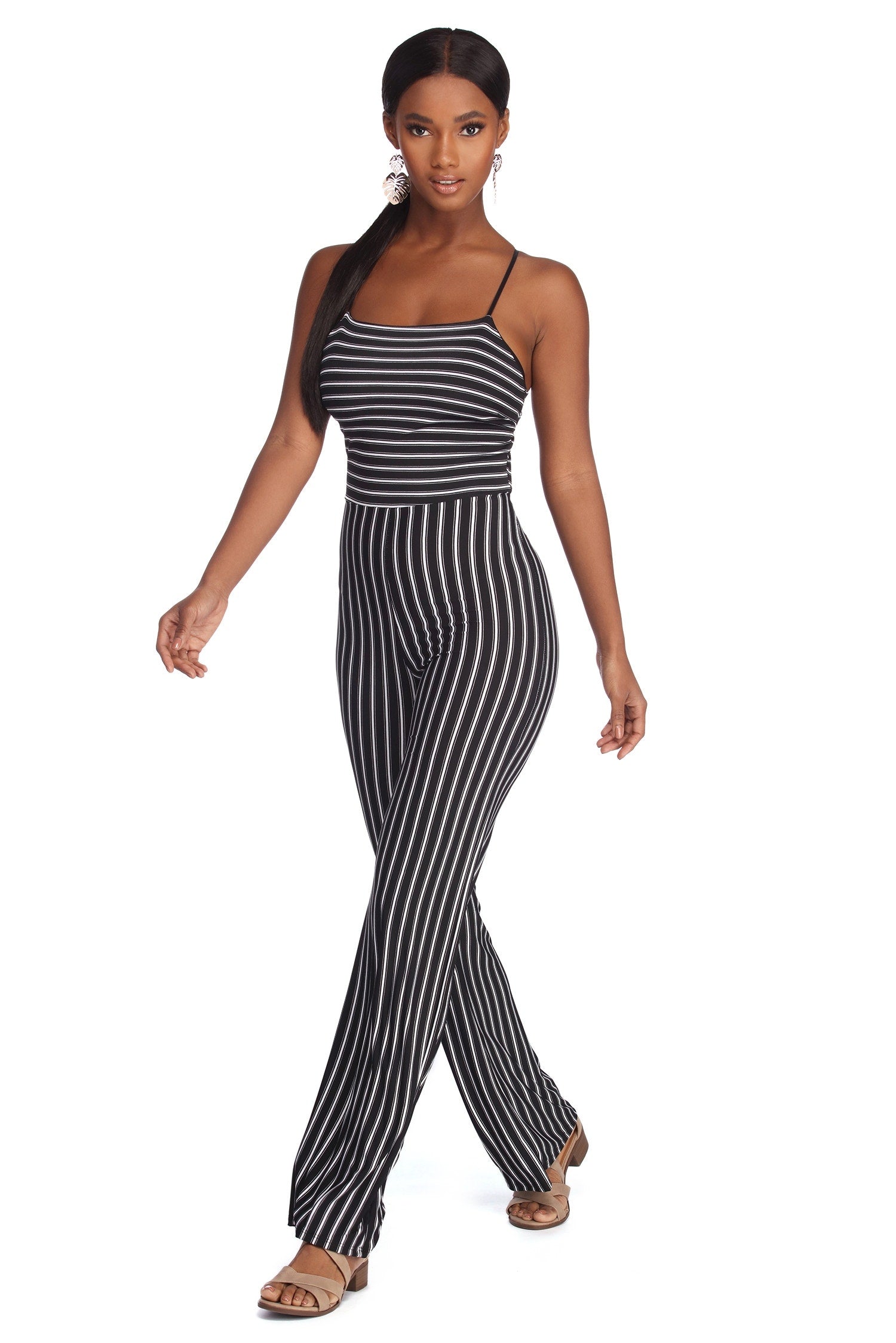 Sophisticated In Stripes Jumpsuit
