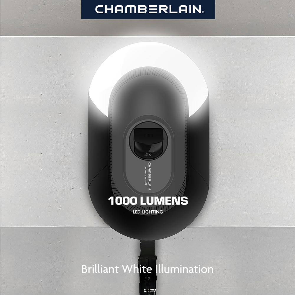 Chamberlain B4643T 3/4 HP LED Video Quiet Belt Drive Smart Garage Door Opener with Integrated Camera
