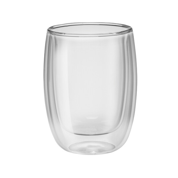 ZWILLING Sorrento 2-pc Double-Wall Glass Coffee Cup Set - Clear