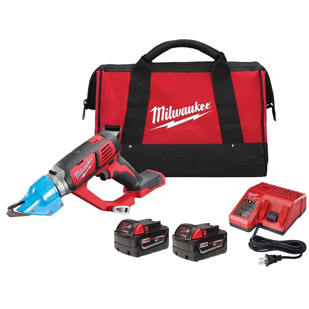 Milwaukee M18 Cordless 14 Gauge Double Cut Shear Kit