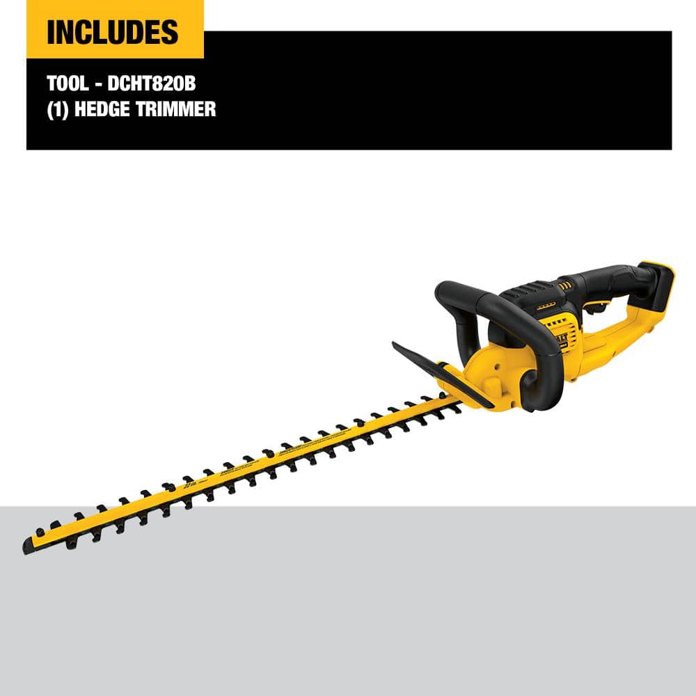 DEWALT 20V MAX Cordless Battery Powered Hedge Trimmer (Tool Only) DCHT820B