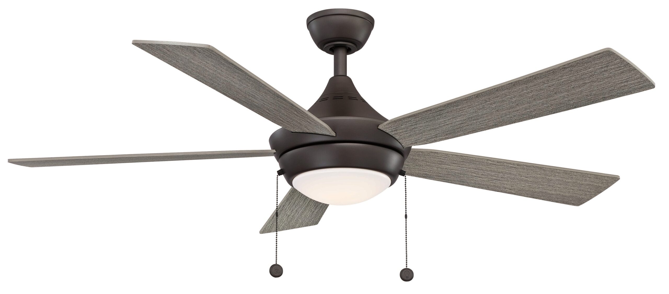 Fanimation Studio Collection AireDrop 52-in Matte Greige LED Indoor Ceiling Fan with Light (5-Blade)