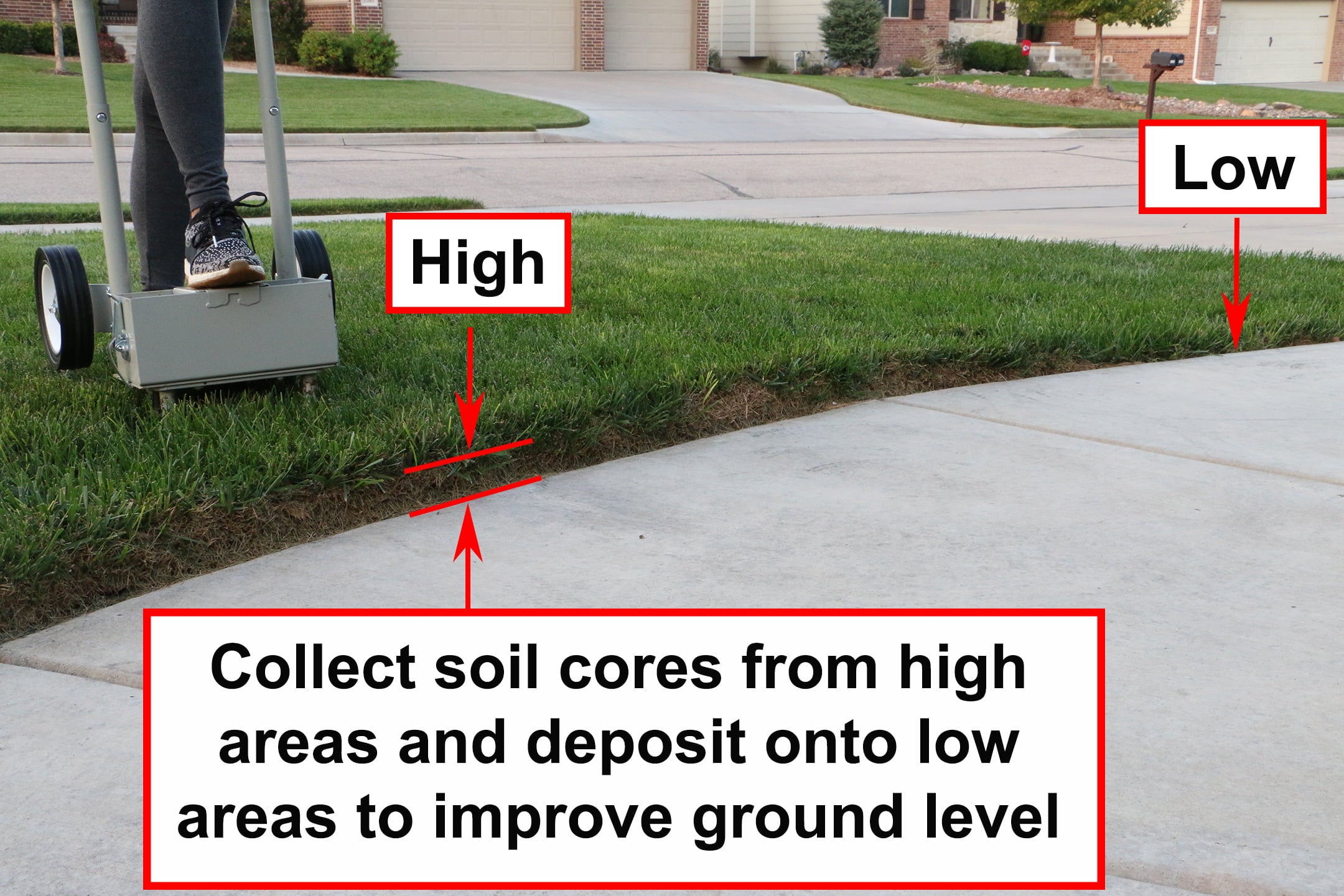 Step 'N Tilt® Core Lawn Aerator Version 3 (with Container)