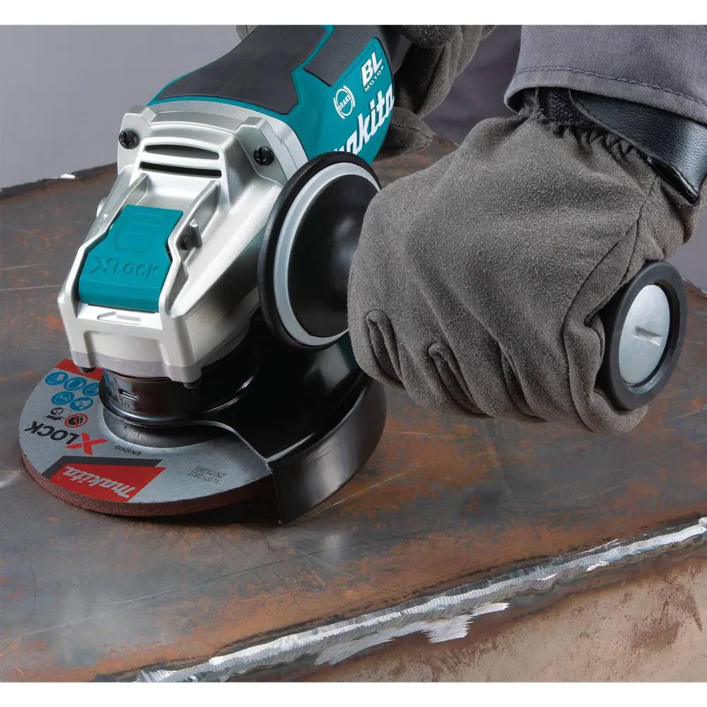 Makita XAG26Z 18V LXT Lithium-Ion Brushless Cordless 4-1/2 in./5 in. Paddle Switch X-LOCK Angle Grinder with AFT， Tool Only