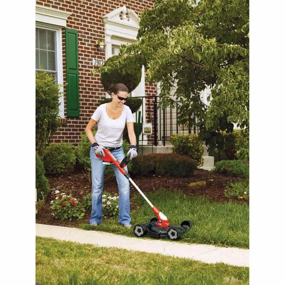 BLACK+DECKER 20V MAX Cordless Battery Powered 3-in-1 String Trimmer, Lawn Edger & Lawn Mower Kit with (2) 2Ah Batteries & Charger MTC220