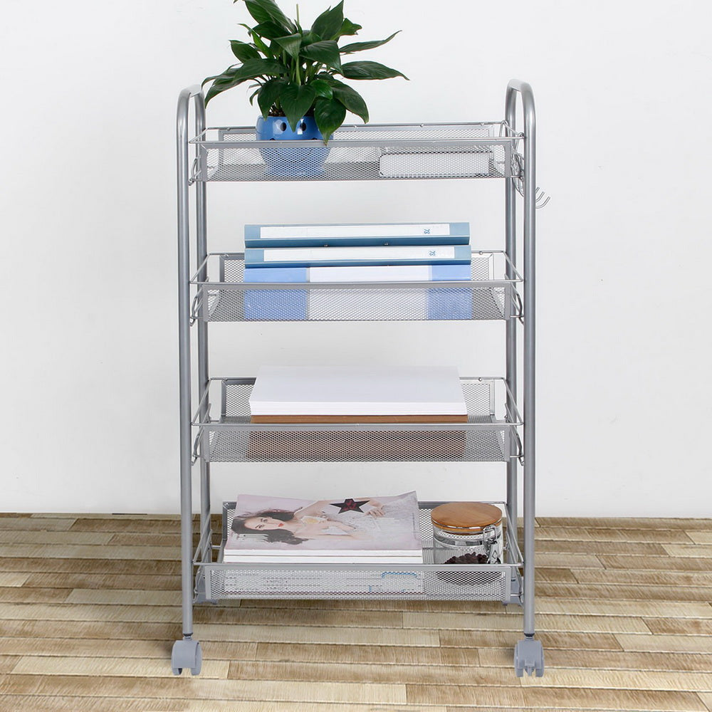 SEGMART 4-Tier Wire Shelving Unit， 21.7