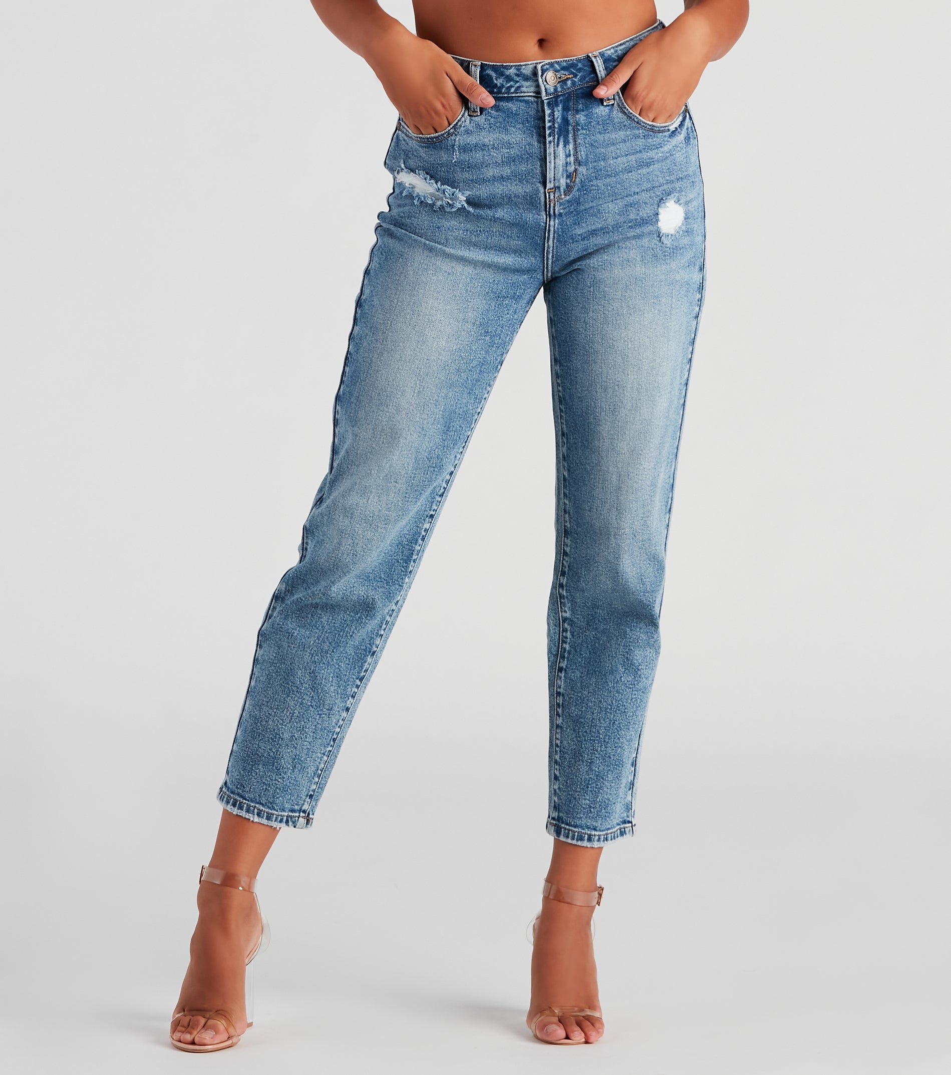 Ella High-Rise Mom Jeans By Windsor Denim