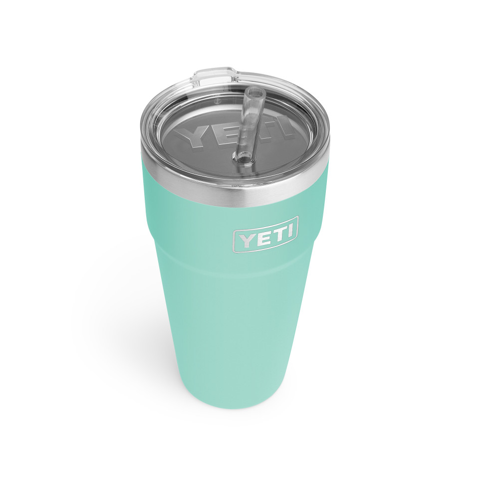 Yeti Rambler Stackable Cup with Straw Lid 26oz， Seafoam