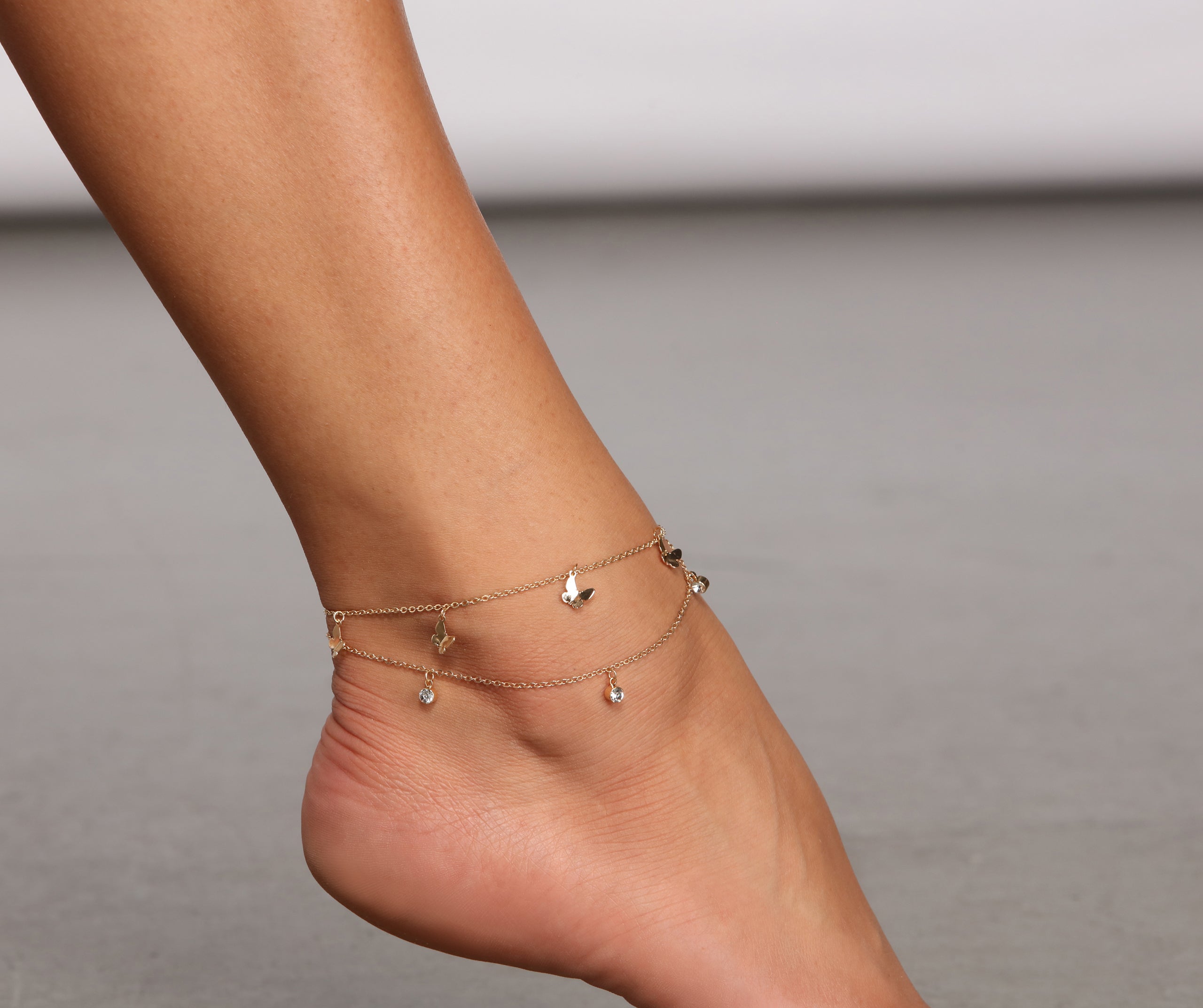 Trendy-Chic Layered Anklet