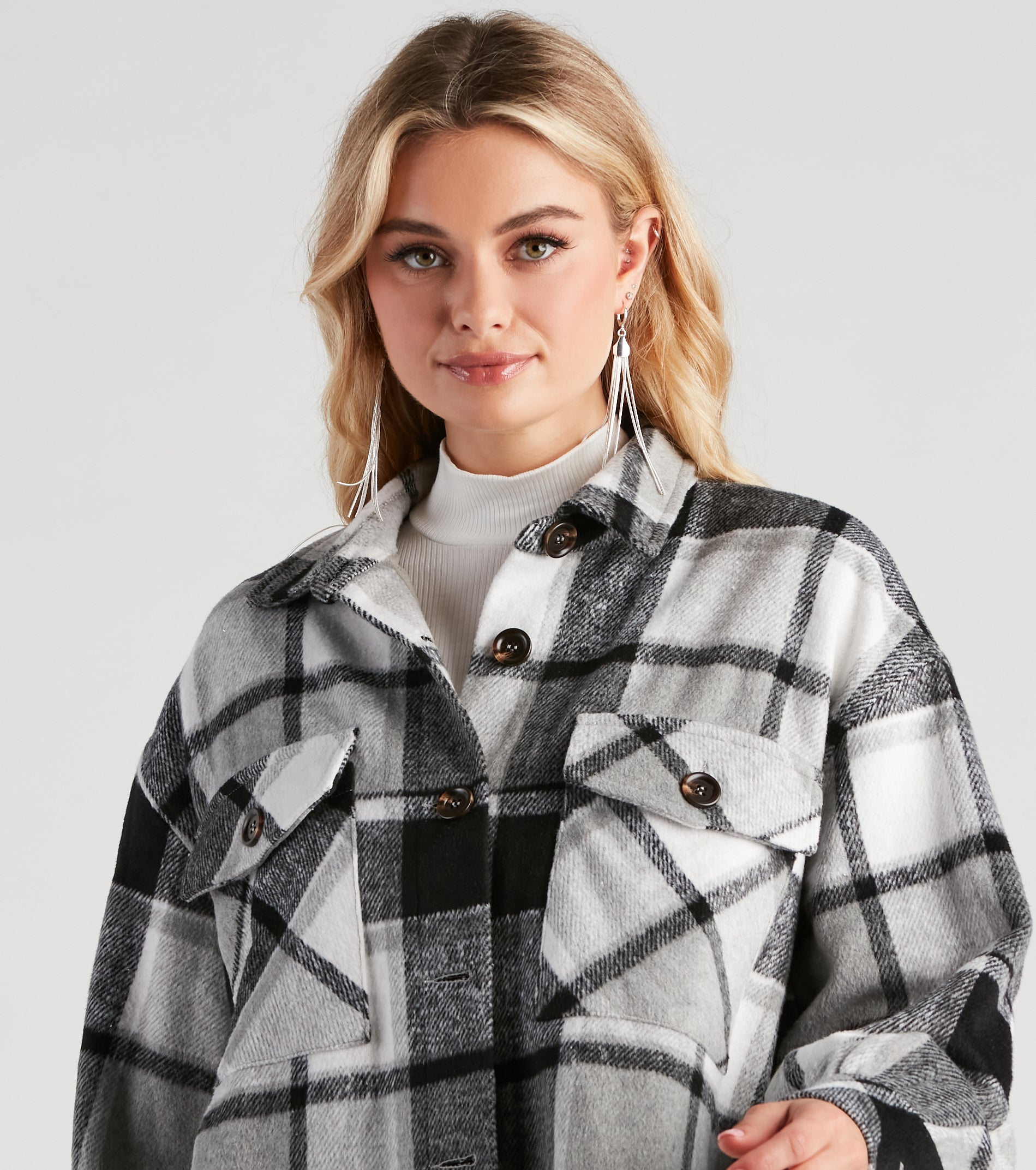 True And Trendy Plaid Shacket