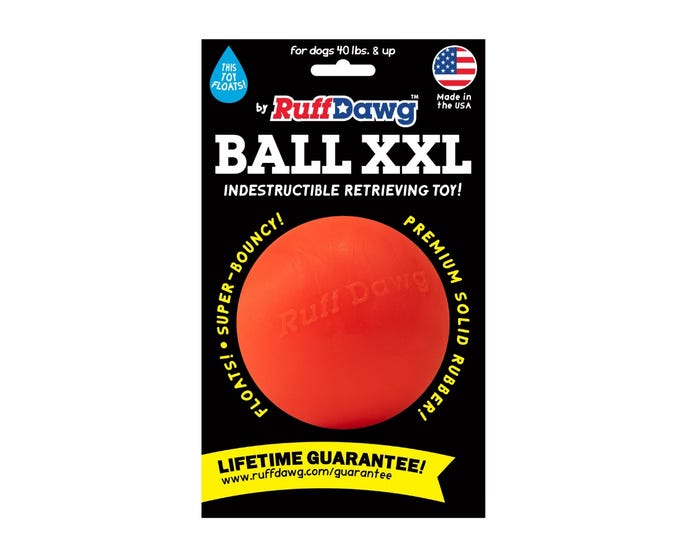 Ruff Dog Indestructible Dog Toy Ball， XX-Large