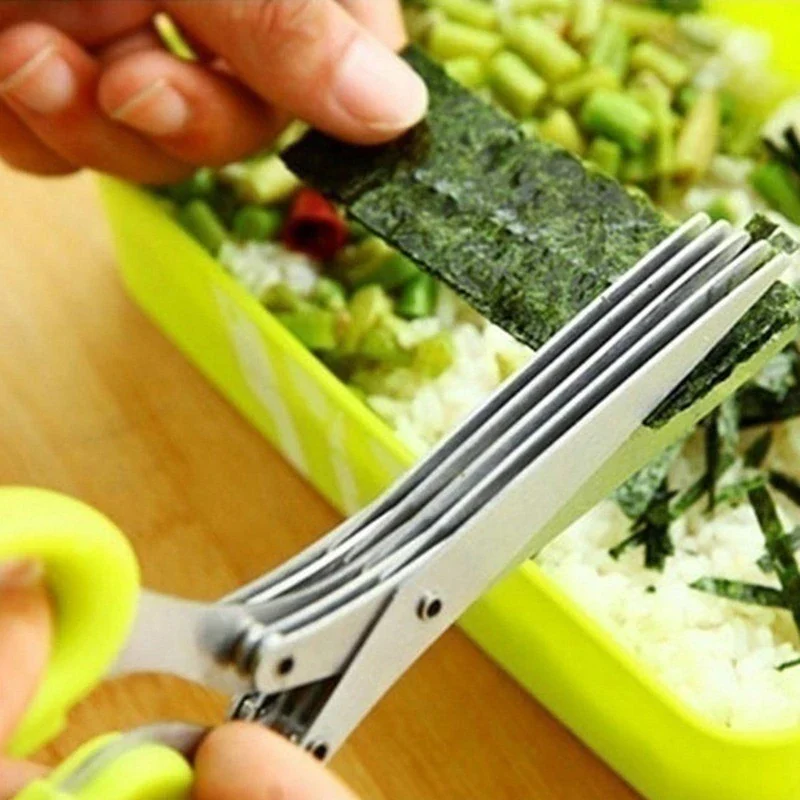🔥BIG SALE - 47% OFF🔥 5 Blade Kitchen Salad Scissors