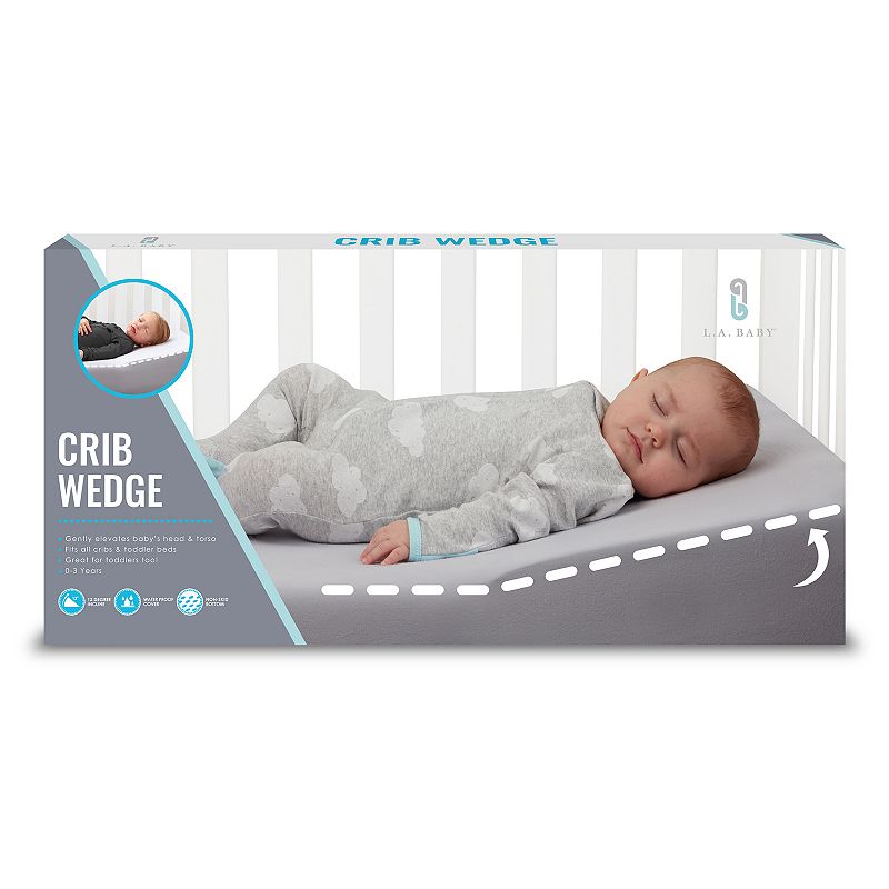 LA Baby Safe Lift Universal Crib Wedge for Baby Mattress