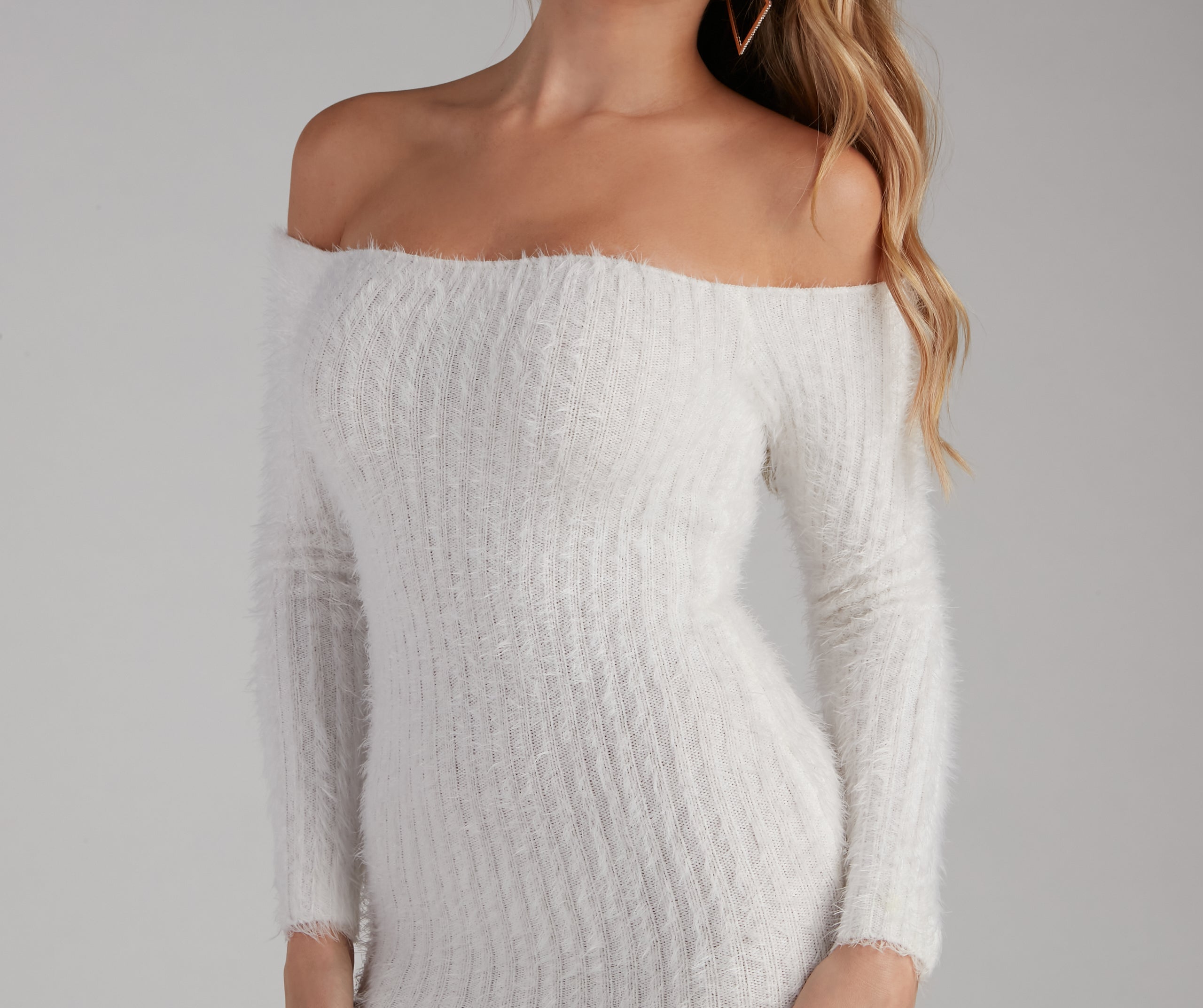 Best Of Both Worlds Eyelash Knit Dress