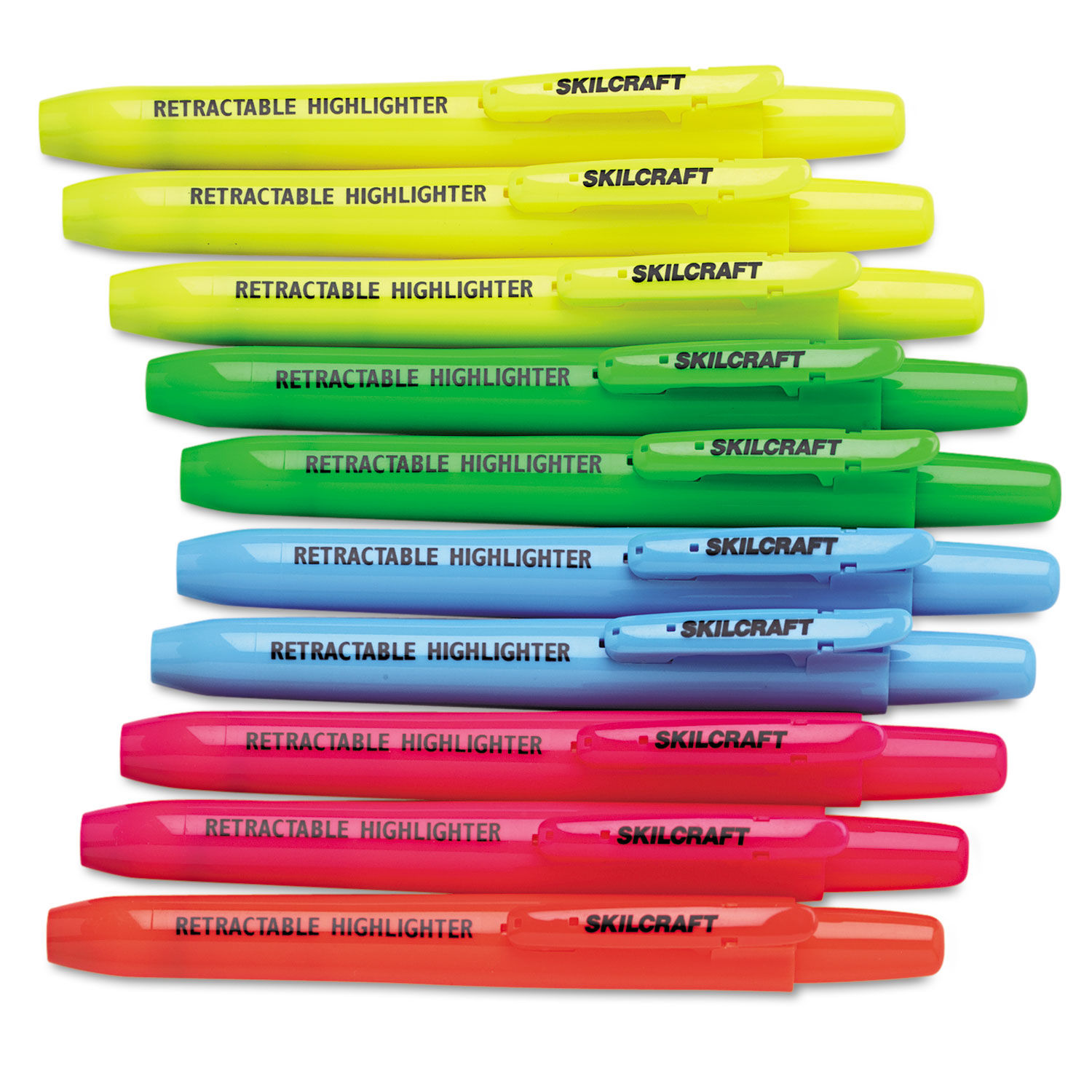SKILCRAFT Retractable Highlighter by AbilityOneandreg; NSN5548208