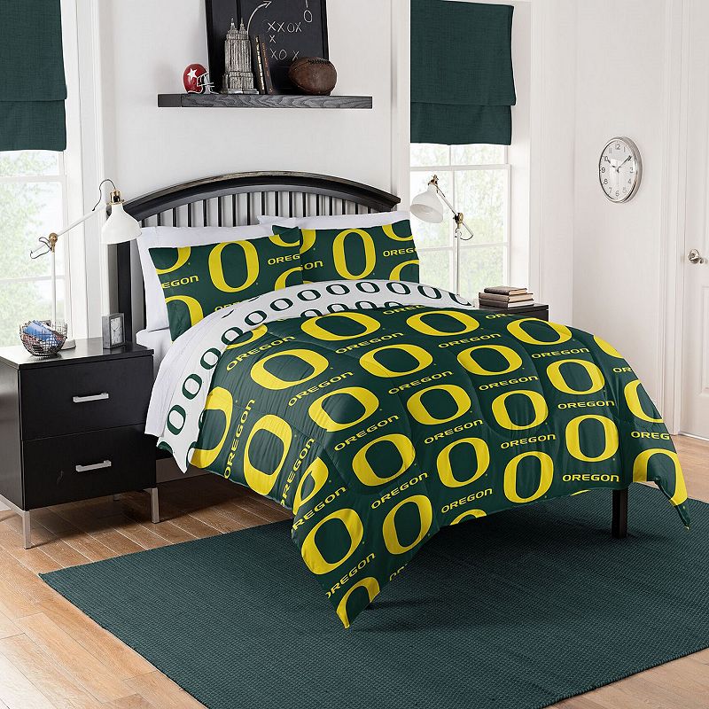 Oregon NCAA Queen Bed Set by The Northwest